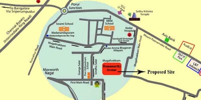 Porur چنئی نقشہ